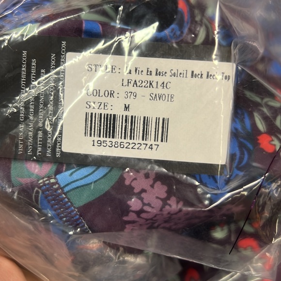 NEW GREYSON LA VIE EN ROSE Soleil Mock Neck multiple sizes - Picture 8 of 8